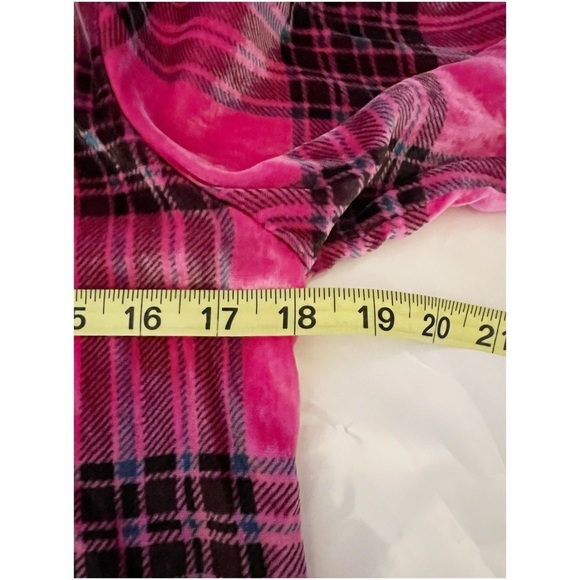 Soft Surroundings Silk-Blend Pink Plaid Button Front Shirt Size XXSP - Picture 9 of 11